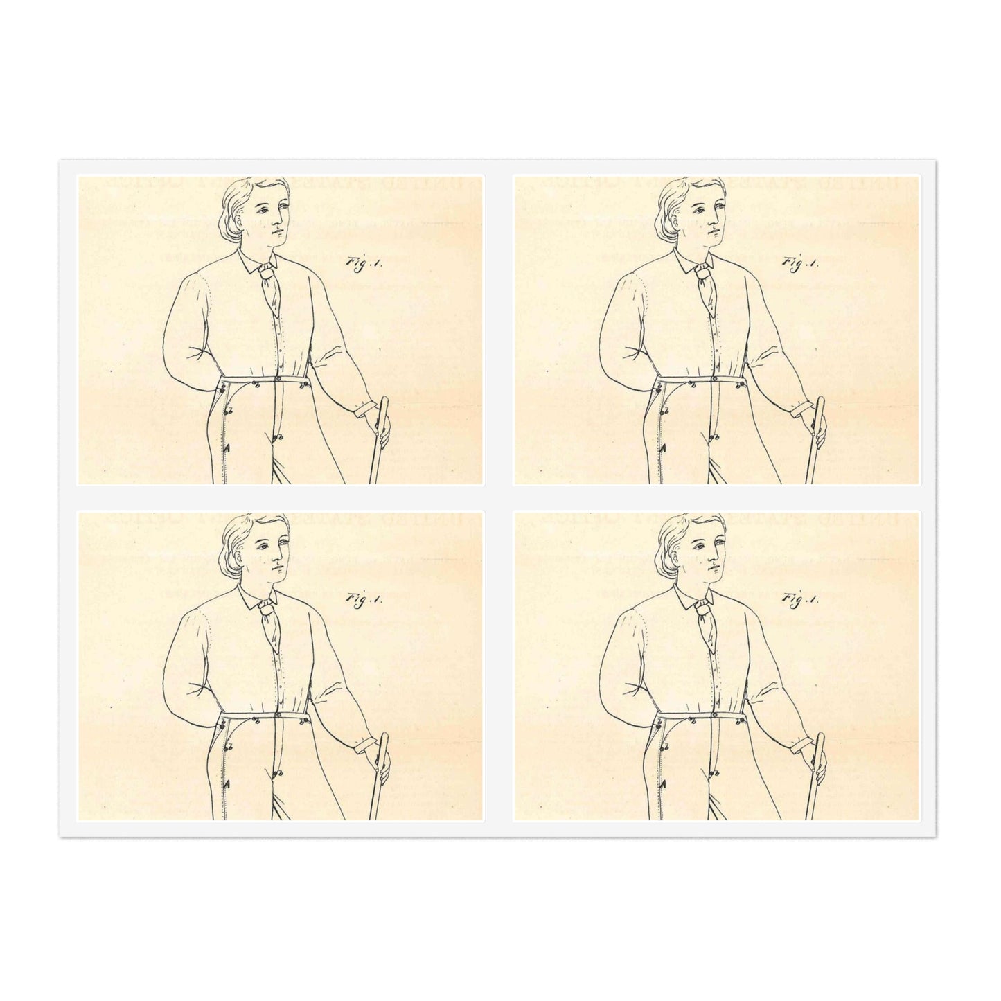 Patent Case File No. 139,121, Improvement in Fastening Pocket Openings, Inventor- Jacob W. Davis - DPLA - afb017b06366ded5b3d9735cb413b735 (page 28) Laminated UV Protective Vinyl Stickers