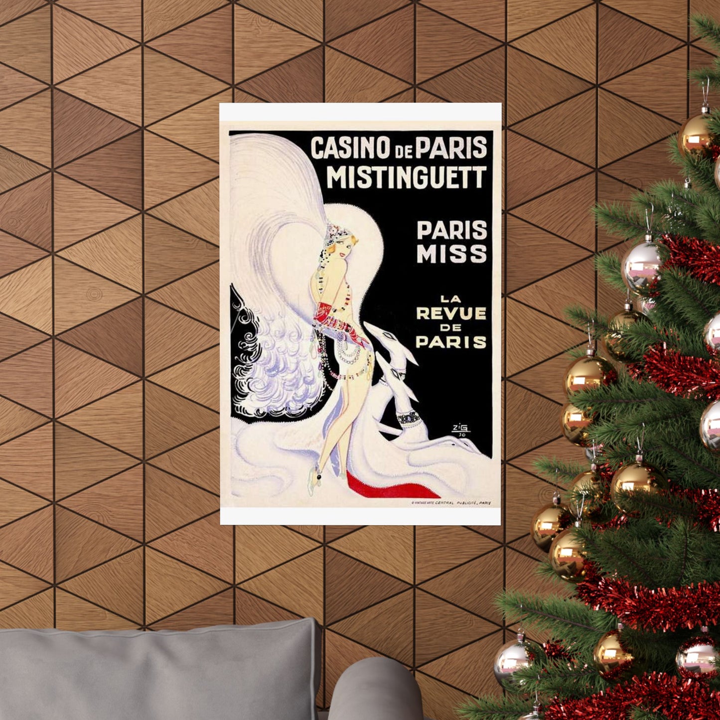 Louis Gaudin - La Revue de Paris 1930 High Quality Matte Wall Art Poster for Home, Office, Classroom