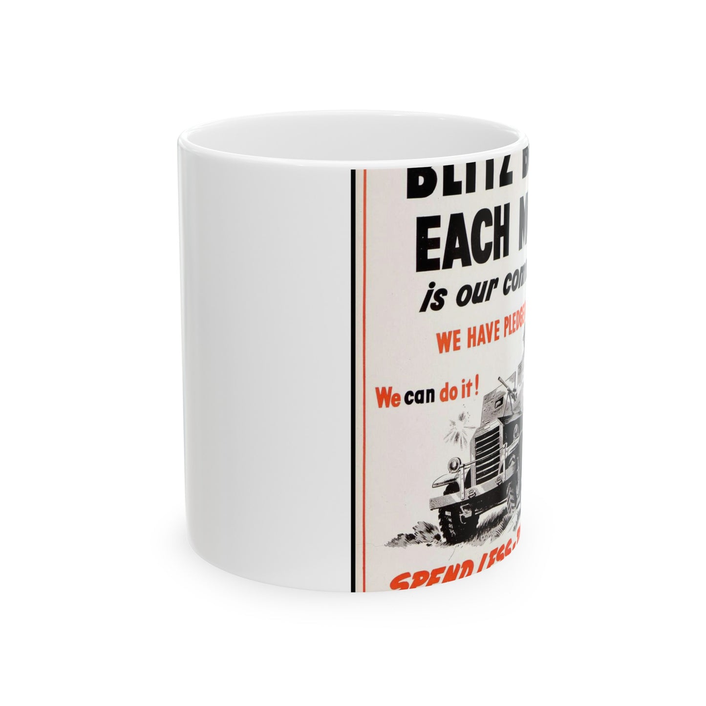 One blitz buggy each month is our commitment [Canada] Beautiful Novelty Ceramic Coffee Mug 11oz