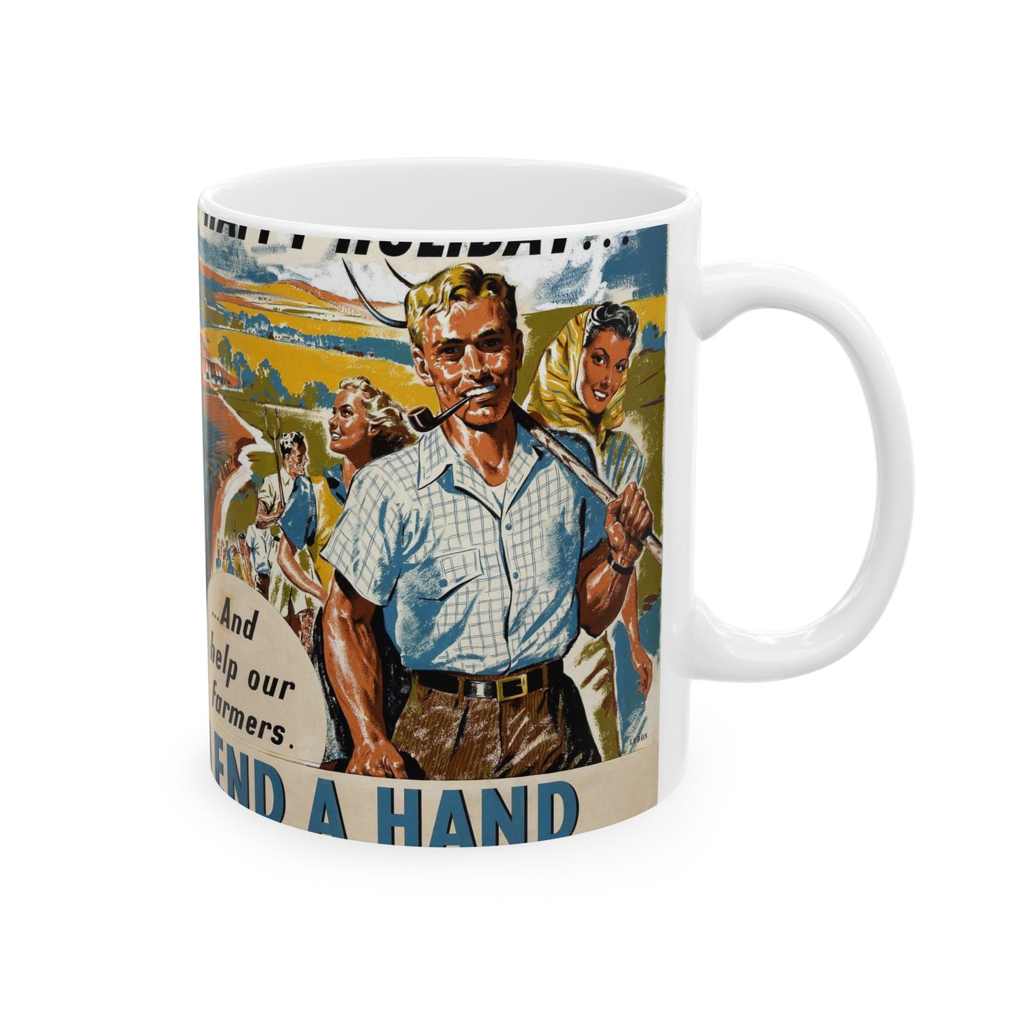 INF3-107 Food Production Lend a hand on the land at an Agricultural Camp Artist Le Bon Beautiful Novelty Ceramic Coffee Mug 11oz