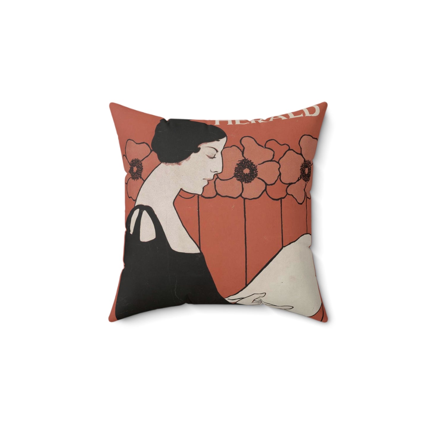 The Boston Sunday Hearld - ladies want it Feb. 24 / Boston Eng. Co. ; E. Reed. Decorative Accent Square Pillow