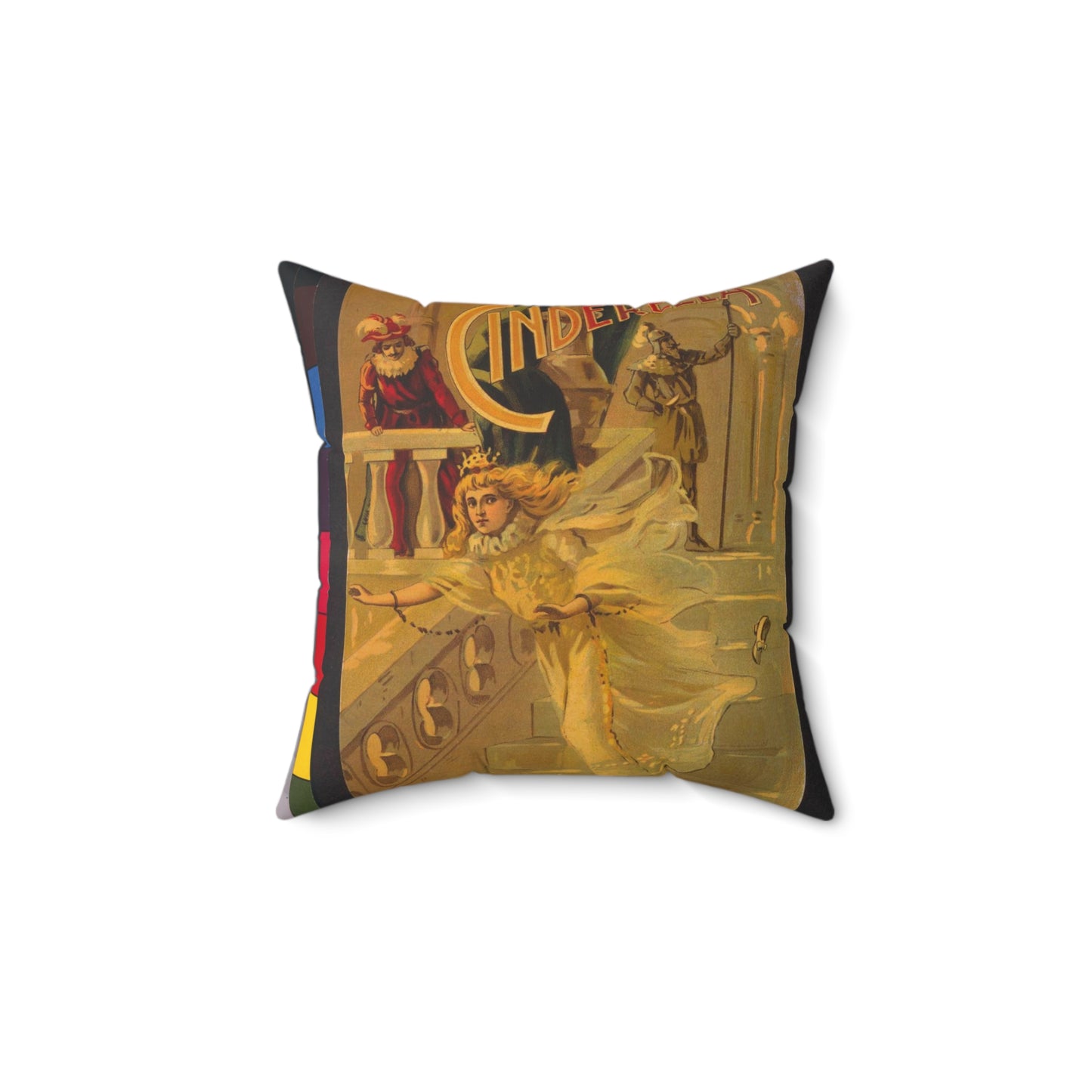 Cinderella / /W.B. Conkey Company, Chicago-New York. Decorative Accent Square Pillow