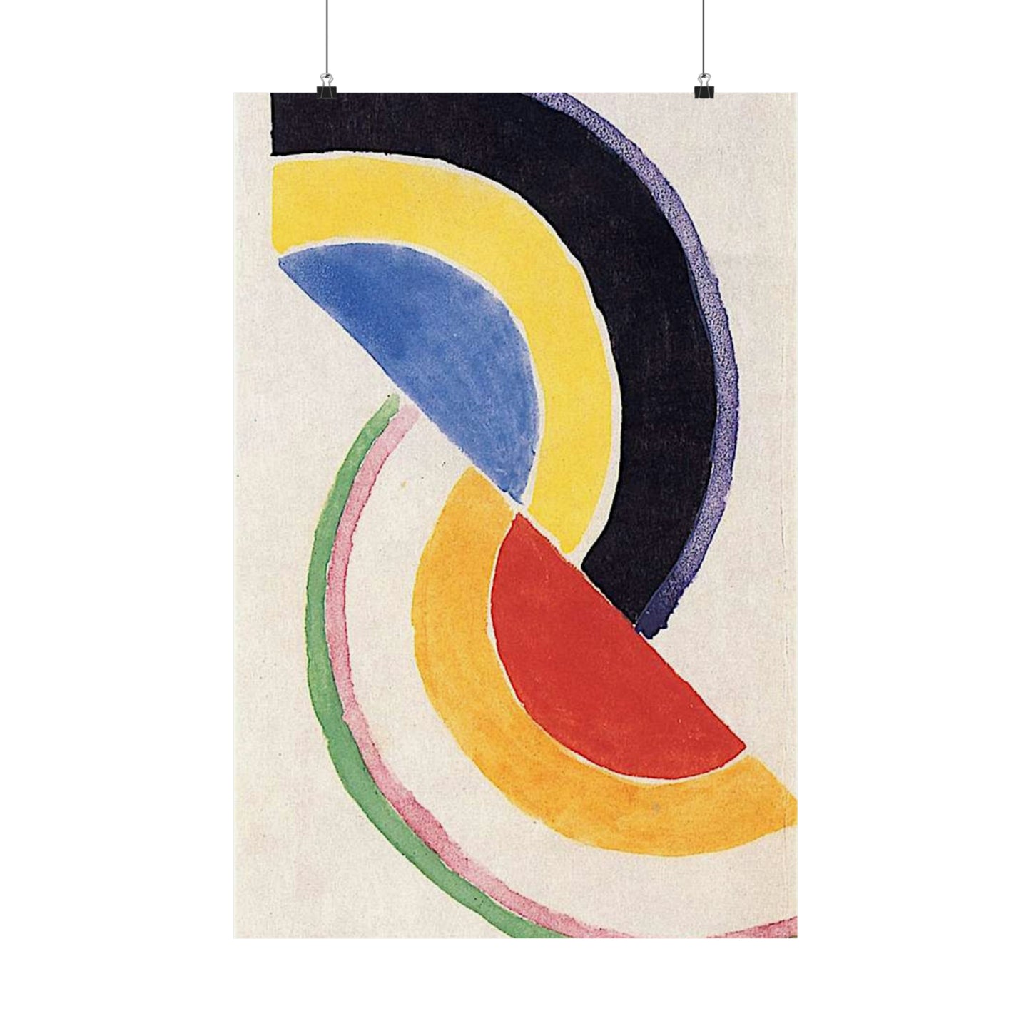 Robert Delaunay - Rhythm III - c. 1932 - Private collection High Quality Matte Wall Art Poster for Home, Office, Classroom