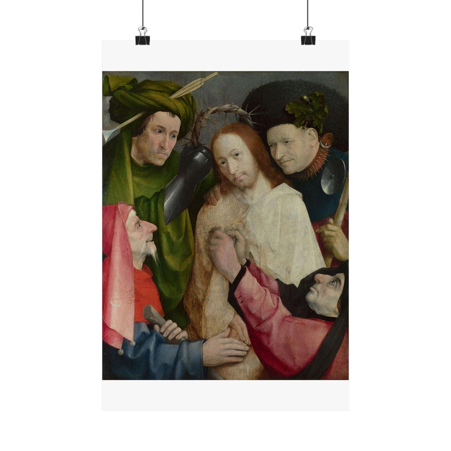 Hieronymus Bosch - Christ Mocked (The Crowning with Thorns) - Google Art Project High Quality Matte Wall Art Poster for Home, Office, Classroom