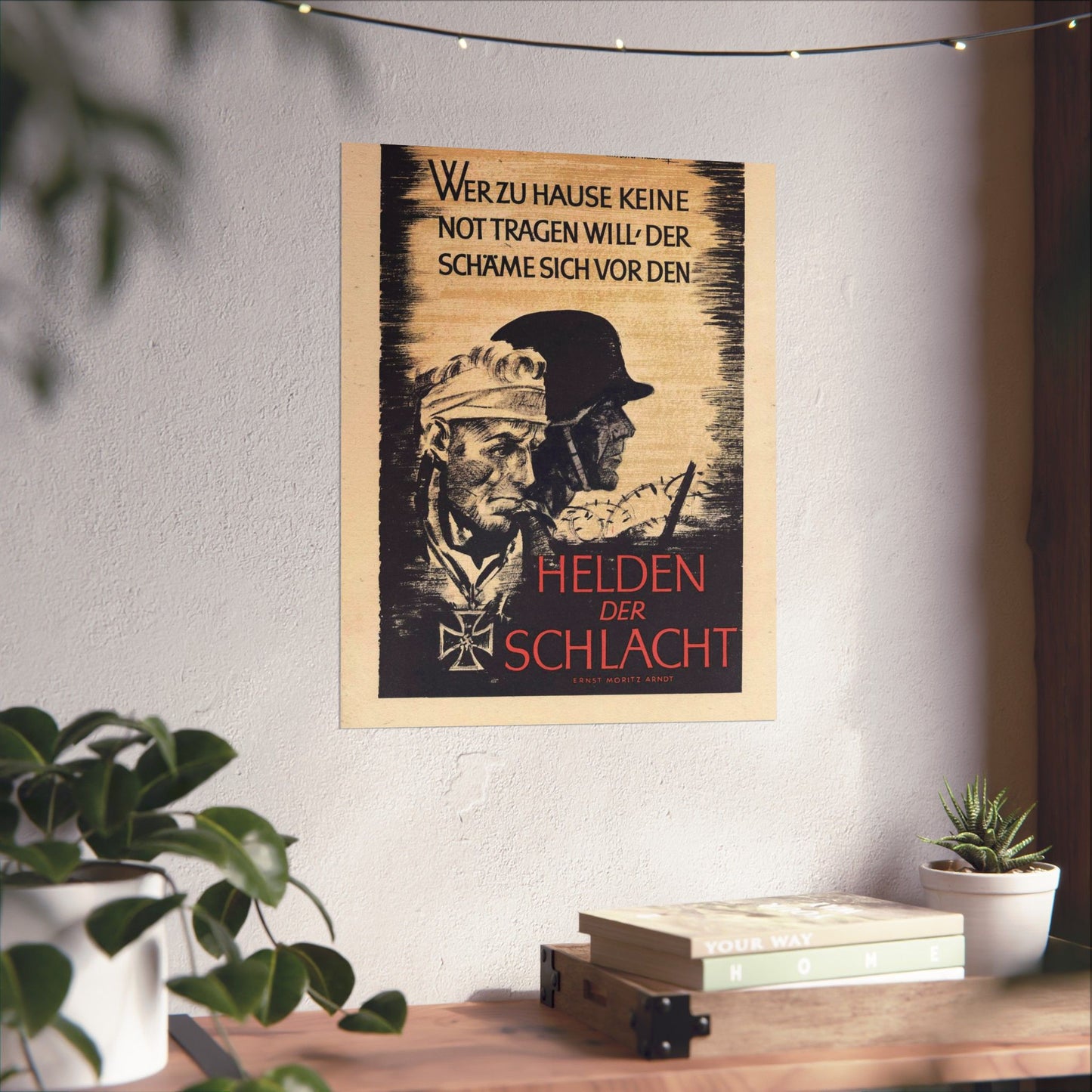 Wochenspruch der NSDAP 16 August 1942 High Quality Matte Wall Art Poster for Home, Office, Classroom