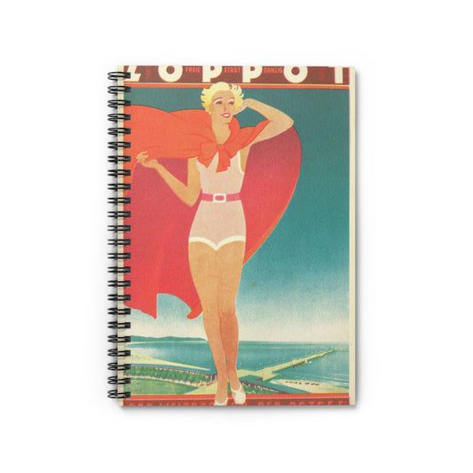 Jupp Wiertz - Zoppot, das Weltbad an der Ostsee Spiral Bound Ruled Notebook with Printed Cover