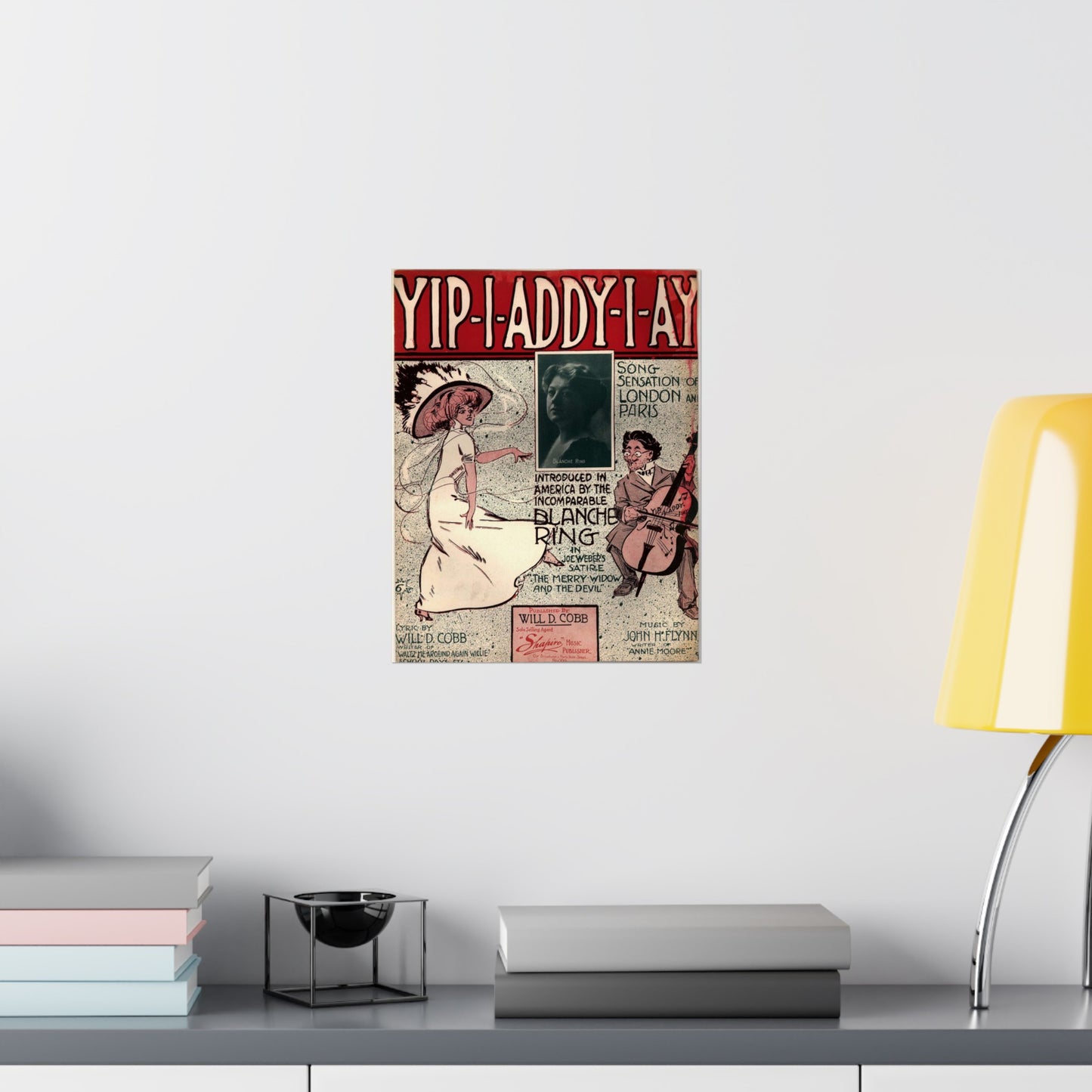 Yip I addy I ay! - Public domain American sheet music High Quality Matte Wall Art Poster for Home, Office, Classroom