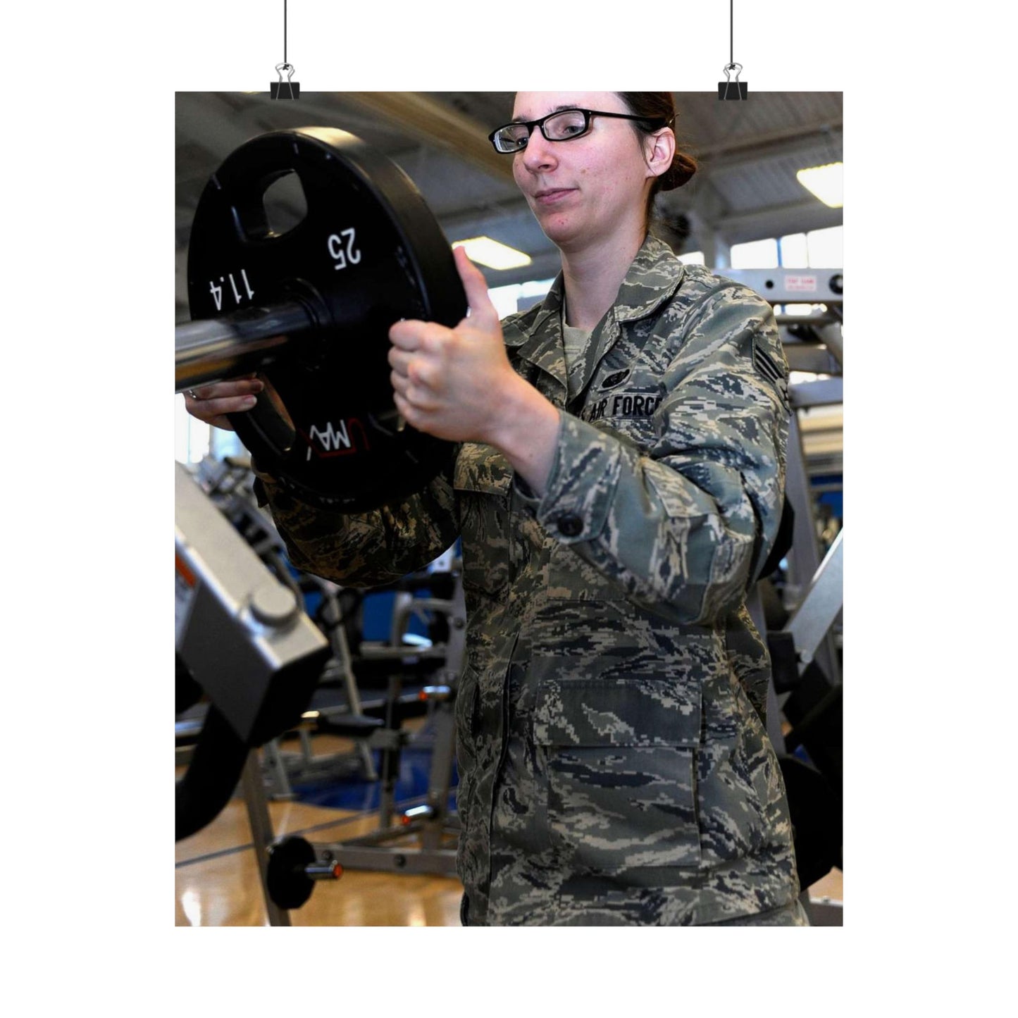 Senior Airman Cassandra Bridges, 28th Force Support High Quality Matte Wall Art Poster for Home, Office, Classroom