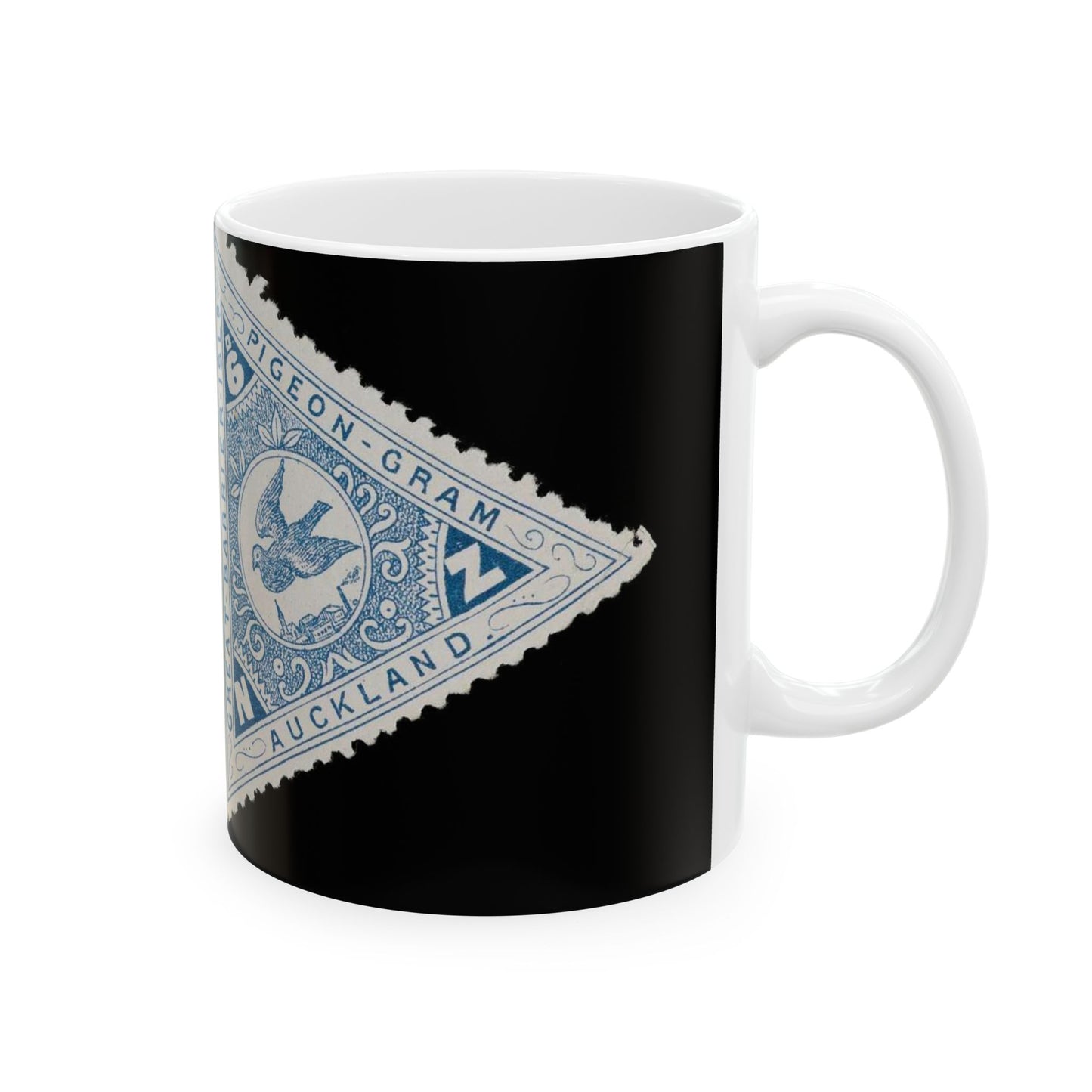 Great Barrier Pigeongram Agency six penny stamp Beautiful Novelty Ceramic Coffee Mug 11oz