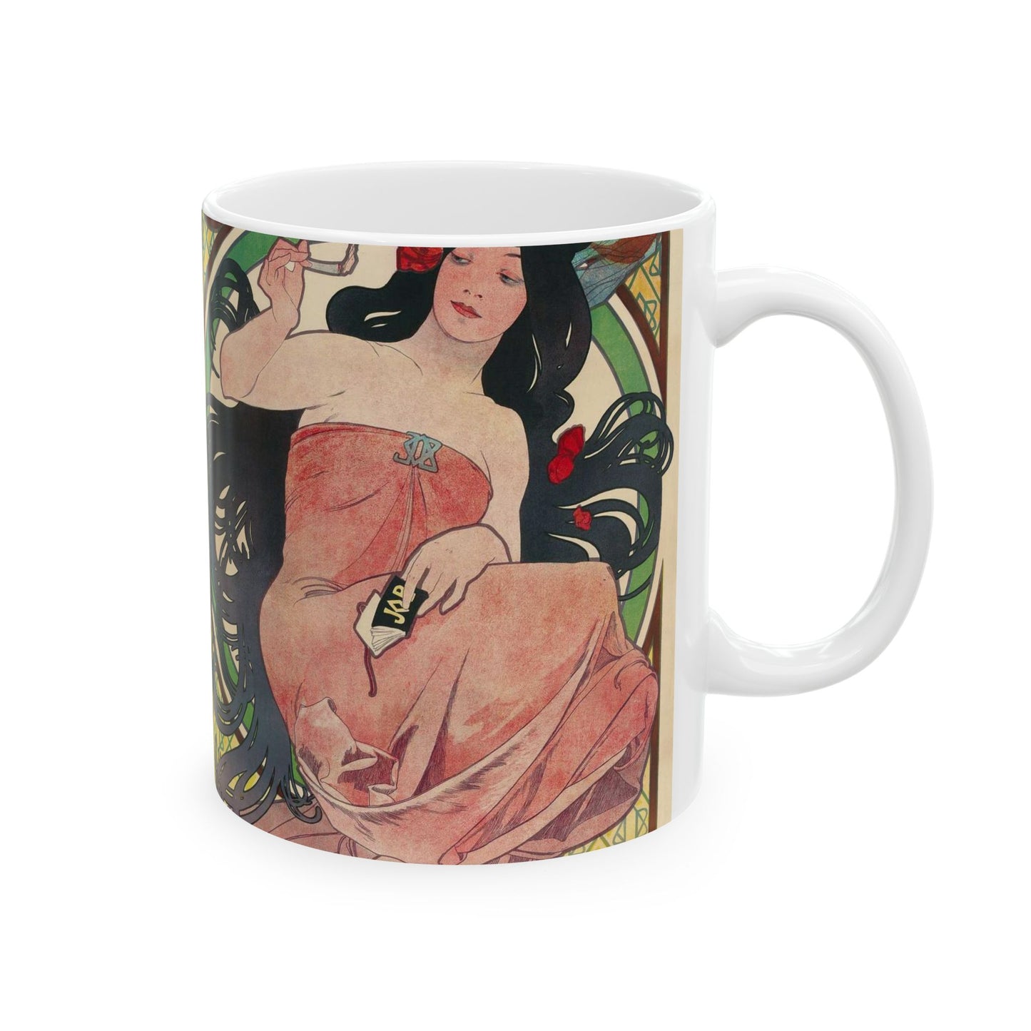 Alphonse Mucha - Job - Google Art Project Beautiful Novelty Ceramic Coffee Mug 11oz