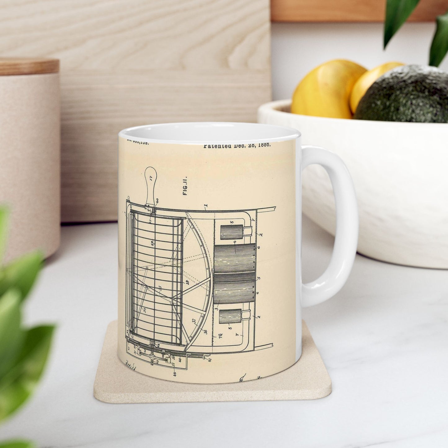 Patent Case File No. 355,139, Dish Washing Machine, Inventor Josephine G. Cochran - DPLA - 1a806ea5879c9a272713bca02da1a760 (page 56) Beautiful Novelty Ceramic Coffee Mug 11oz