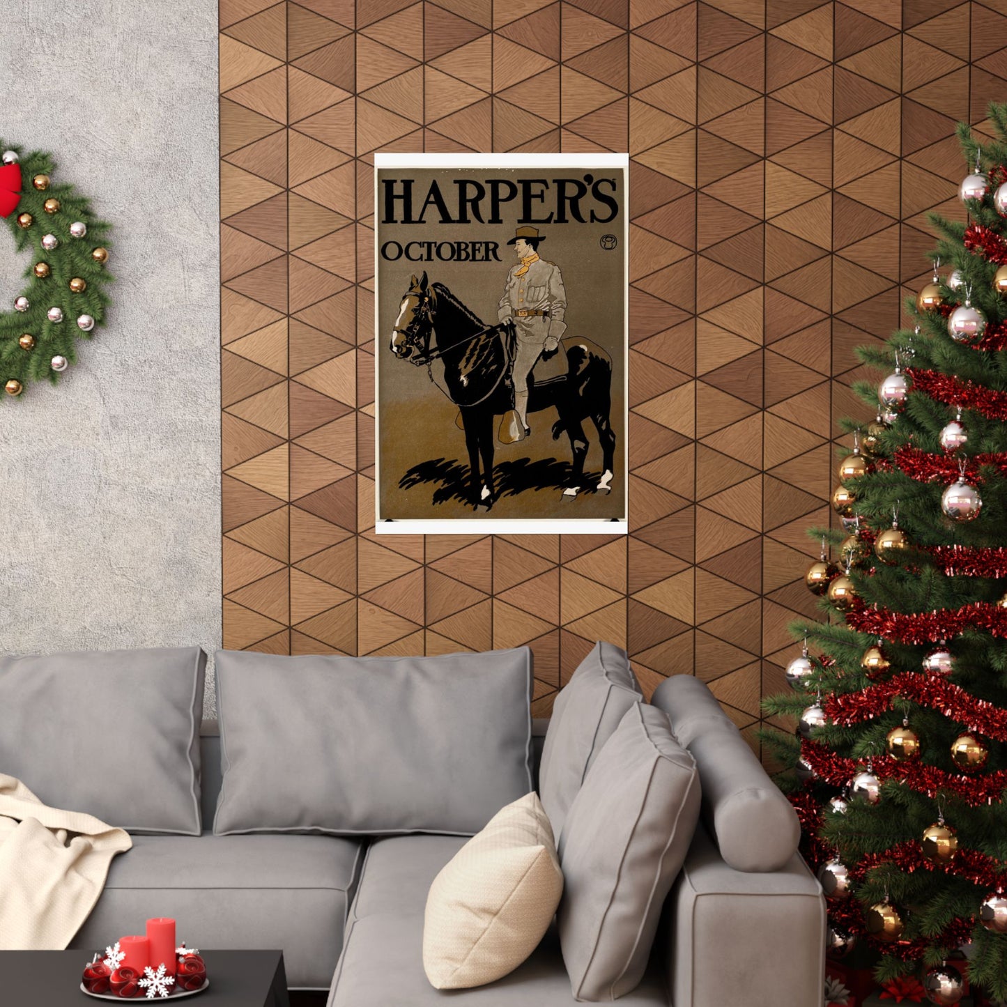 Edward Penfield - Edward Penfield, Harper's October High Quality Matte Wall Art Poster for Home, Office, Classroom