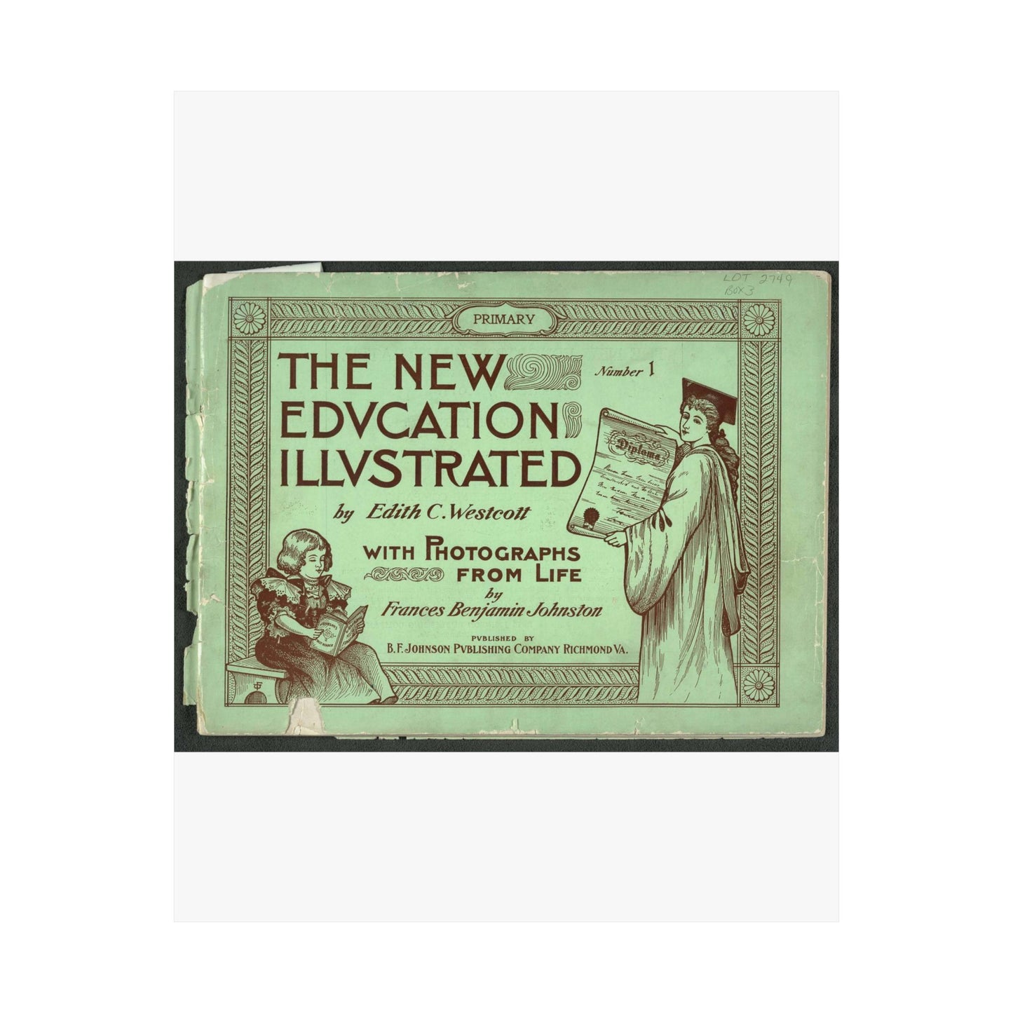 The New Education Illustrated by Edith C. Westcott with photograhs from life by Frances Benjamin Johnston, Number 1 - Primary High Quality Matte Wall Art Poster for Home, Office, Classroom