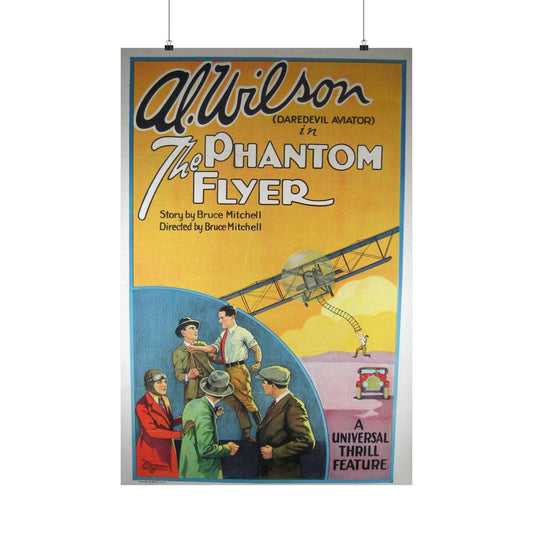 Phantom Flyer 1928 - Art Deco public domain image High Quality Matte Wall Art Poster for Home, Office, Classroom