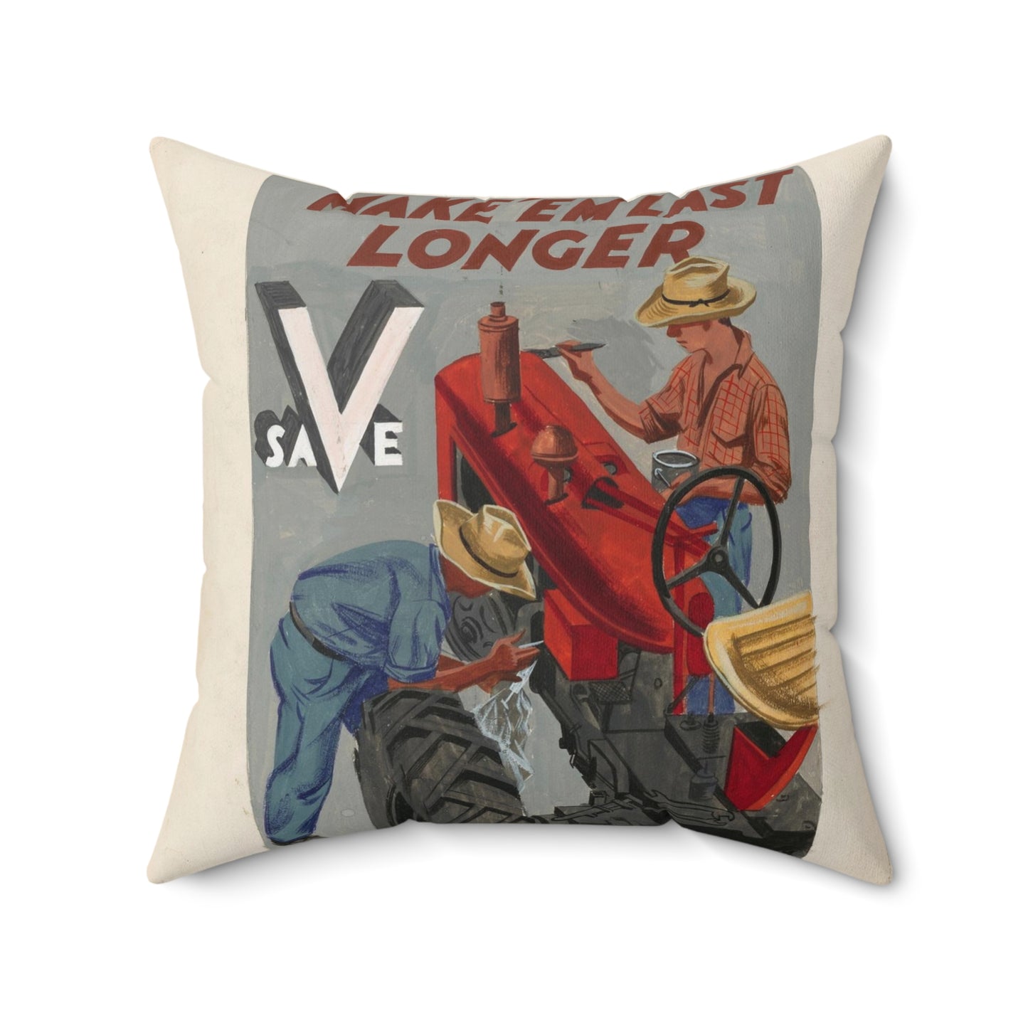 Make'em Last Longer -  Save [Joe Jones] Decorative Accent Square Pillow