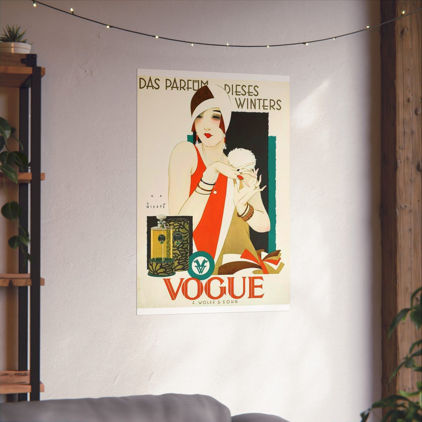 1926 1927 circa Jupp Wiertz Plakat Das Parfüm dieses Winters - Vogue, Firma F. Wolff & Sohn, Karlsruhe High Quality Matte Wall Art Poster for Home, Office, Classroom