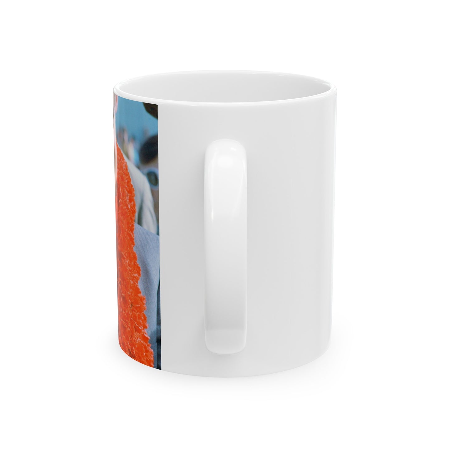 President Richard Nixon Wearing a Traditional Lei Garland during a Stopover in Hawaii en route to China Beautiful Novelty Ceramic Coffee Mug 11oz