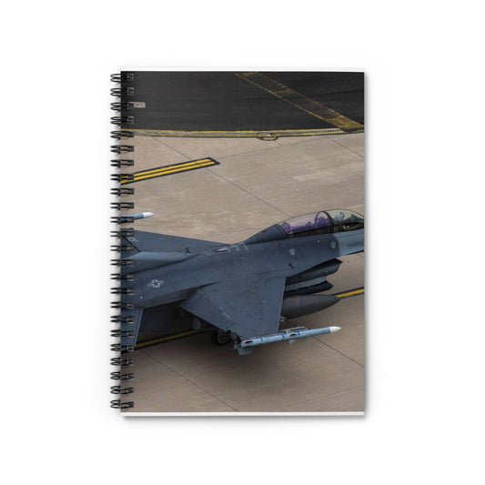 A U.S. Air Force F-16D Fighting Falcon, assigned to Spiral Bound Ruled Notebook with Printed Cover