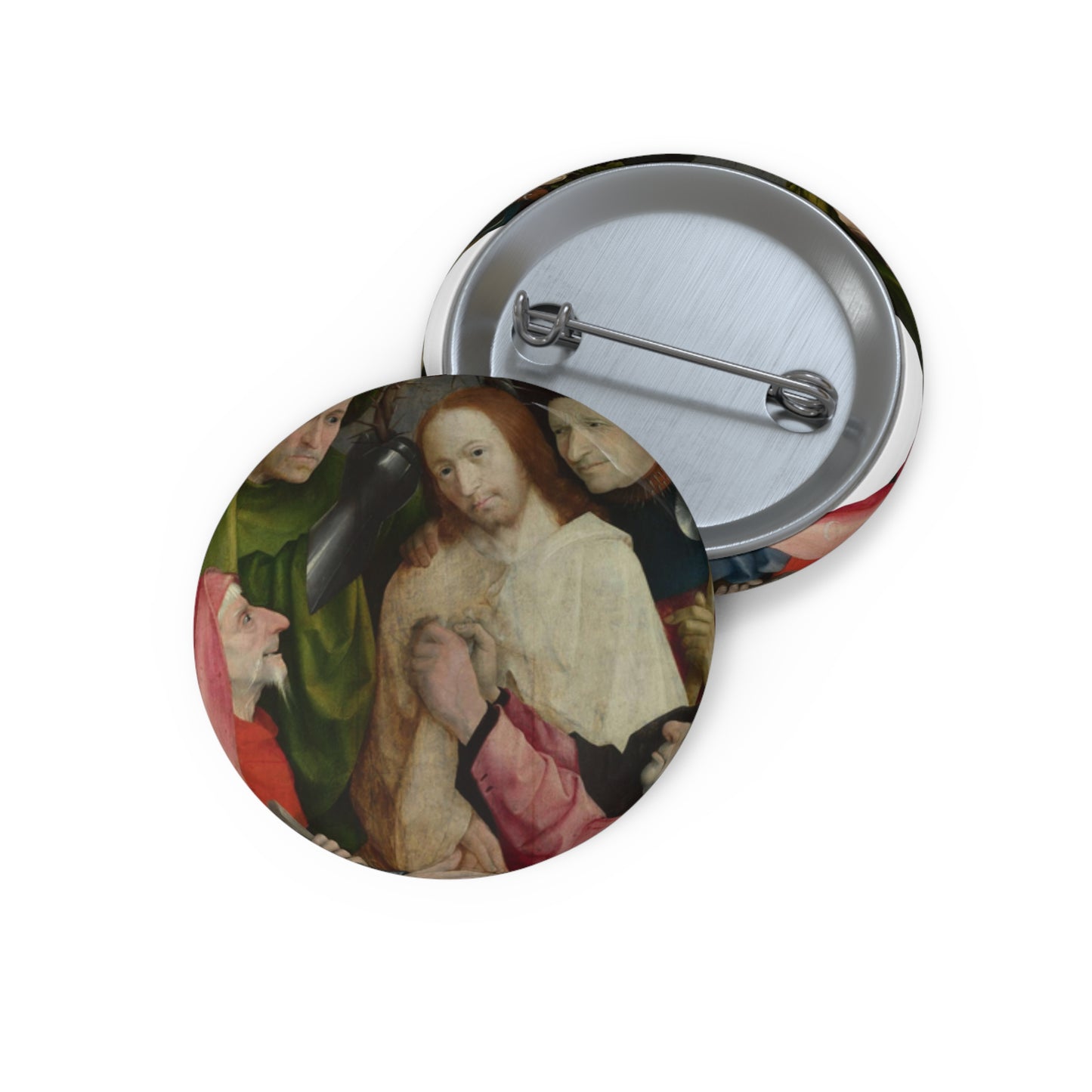 Hieronymus Bosch - Christ Mocked (The Crowning with Thorns) - Google Art Project Pin Buttons with Crisp Design