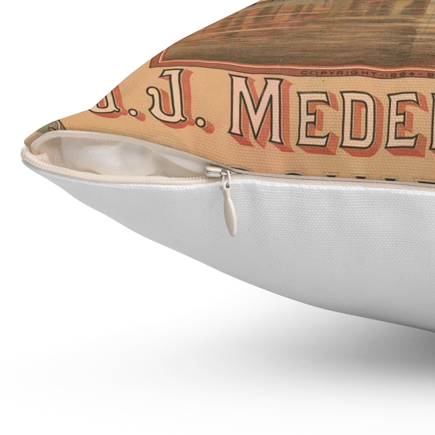 Swan Distillery, J.J. Meder & Zoon, Schiedam Decorative Accent Square Pillow