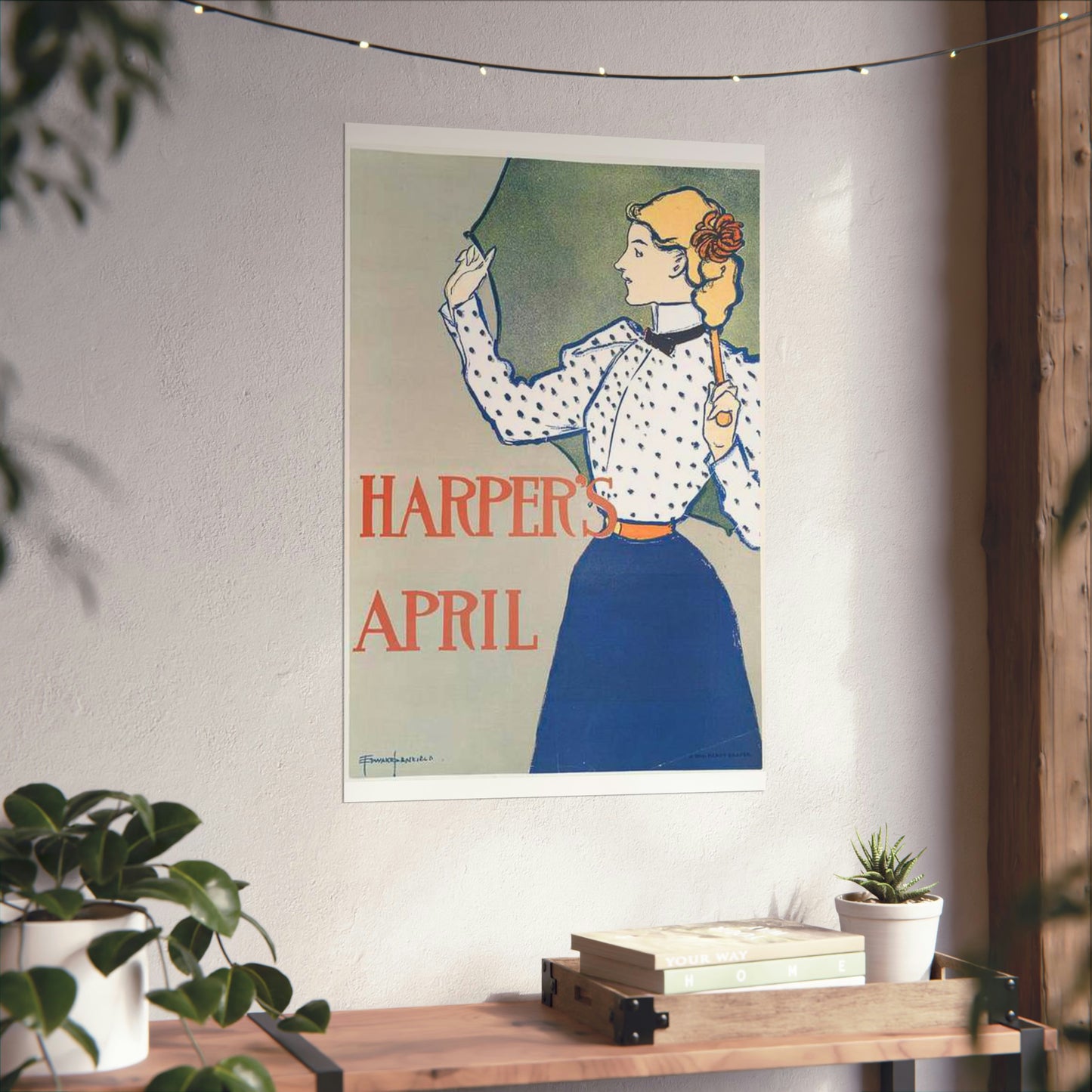 Edward Penfield, Harper's April High Quality Matte Wall Art Poster for Home, Office, Classroom