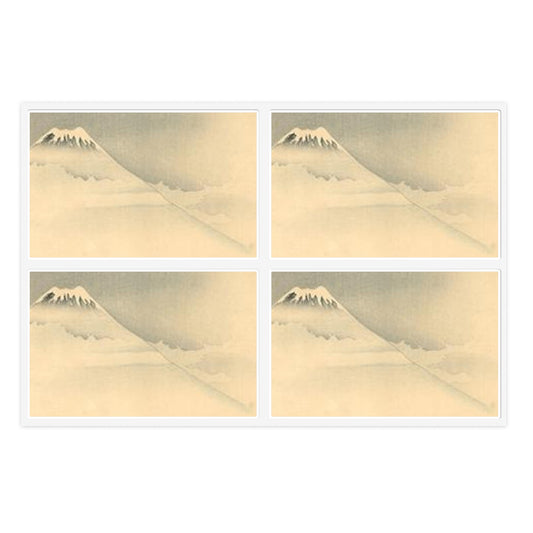 Koson - mount-fuji, Ohara Koson Laminated UV Protective Vinyl Stickers