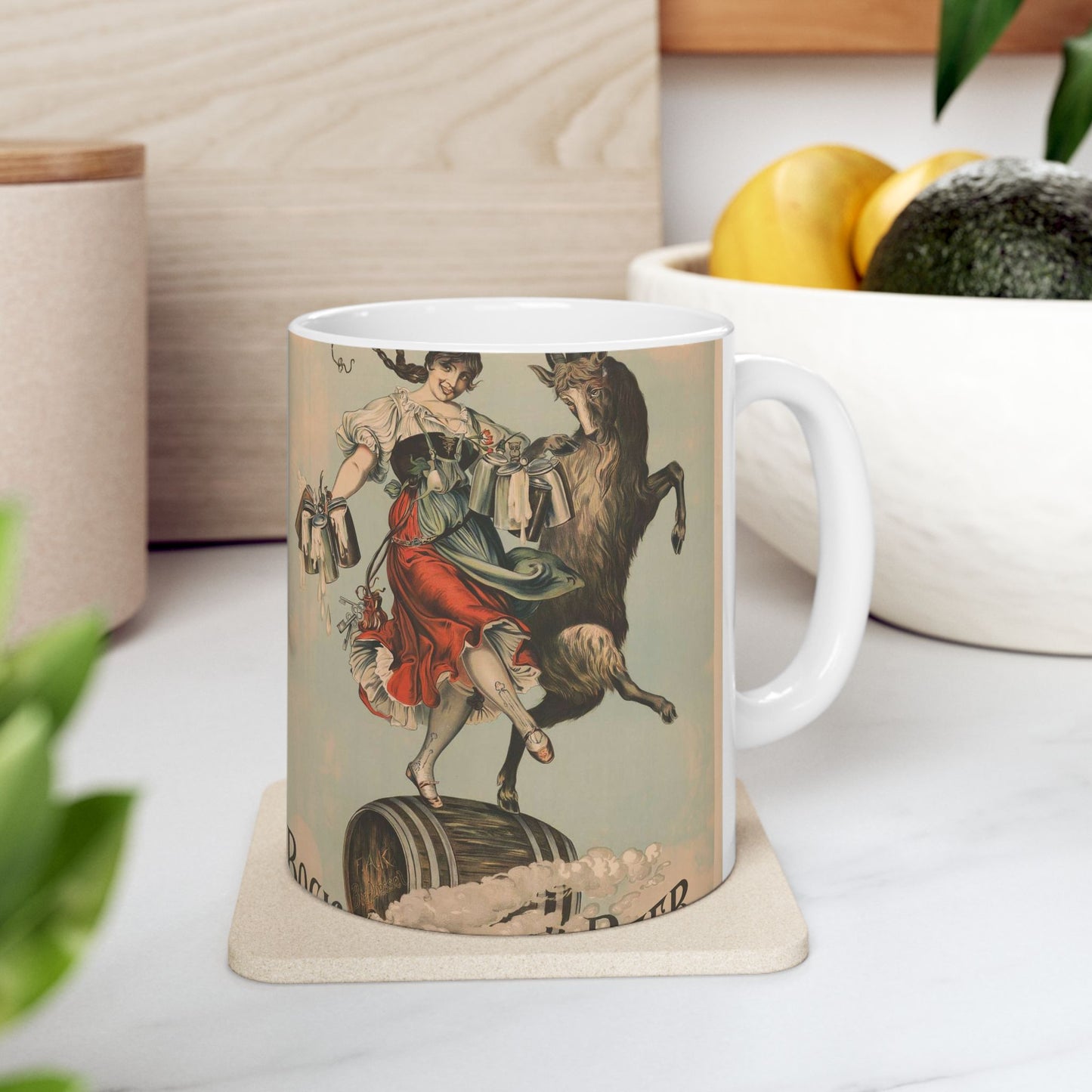 Bock beer - Print, Library of Congress collection Beautiful Novelty Ceramic Coffee Mug 11oz