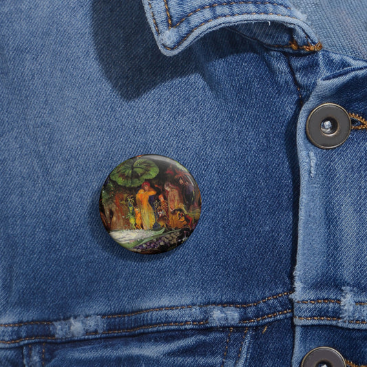 Fitzgerald, Death of the fairy Pin Buttons with Crisp Design