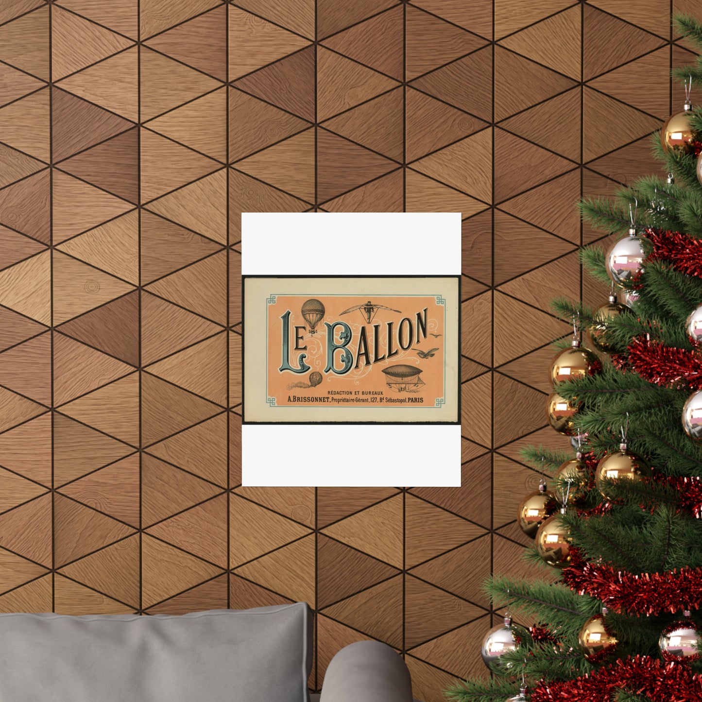 Le ballon rédaction et bureaux A. Brissonnet ... Paris. High Quality Matte Wall Art Poster for Home, Office, Classroom