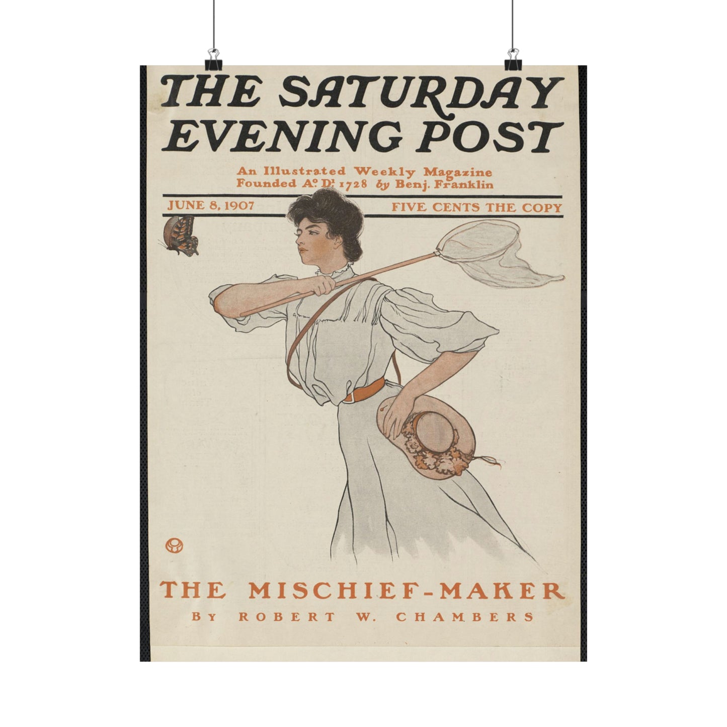 The Saturday evening post, June 8, 1907 High Quality Matte Wall Art Poster for Home, Office, Classroom