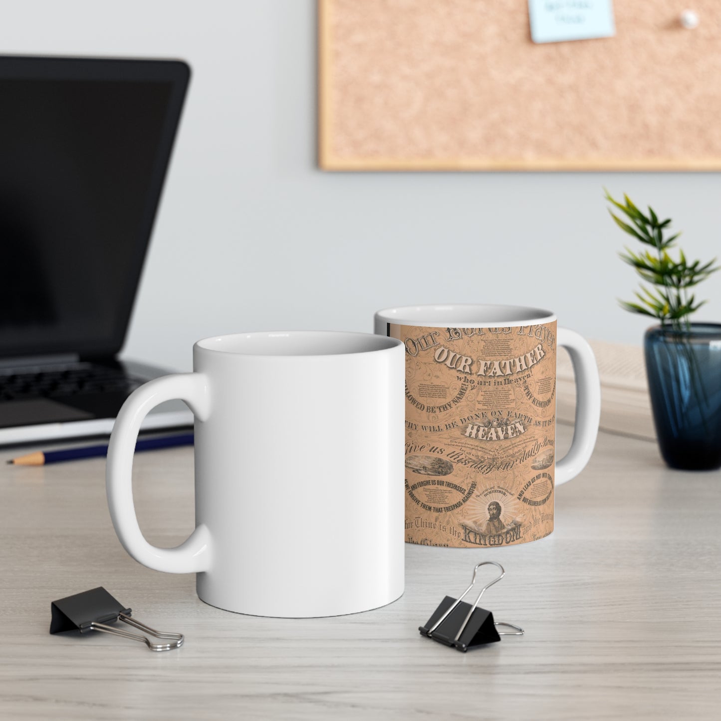 Our Lord's prayer - Print, Library of Congress collection Beautiful Novelty Ceramic Coffee Mug 11oz