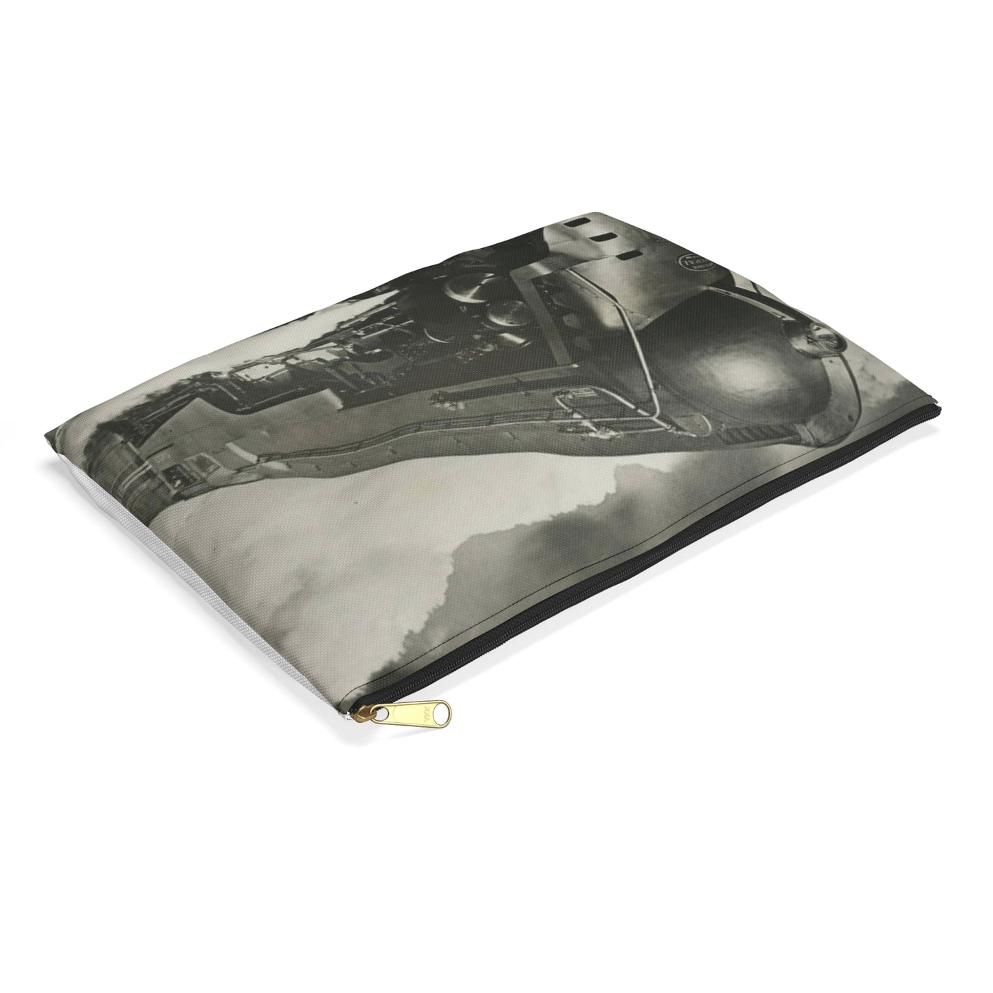 [New York Central Twentieth Century Limited steam locomotive 5453] Large Organizer Pouch with Black Zipper