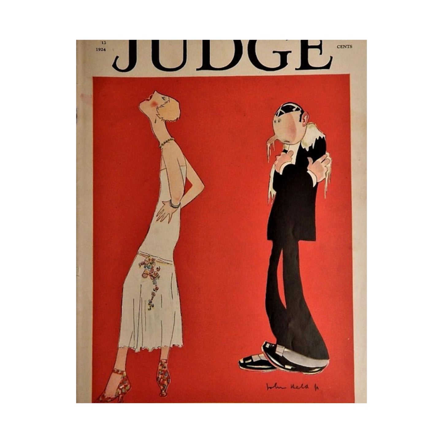 JudgeMagazine13Sep1924 - Art Deco public domain image High Quality Matte Wall Art Poster for Home, Office, Classroom