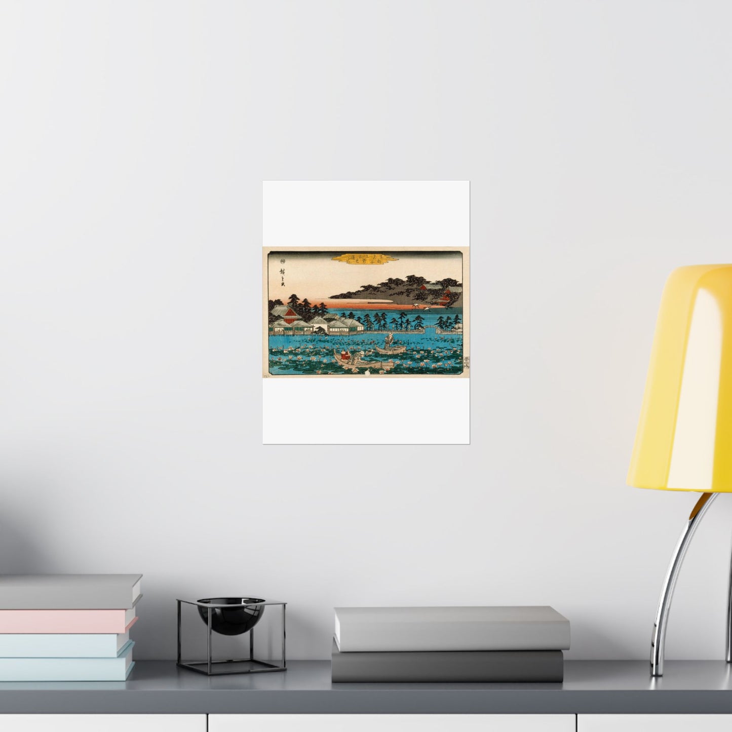 Shinobazu Pond at Ueno LACMA M.71.100.23 High Quality Matte Wall Art Poster for Home, Office, Classroom