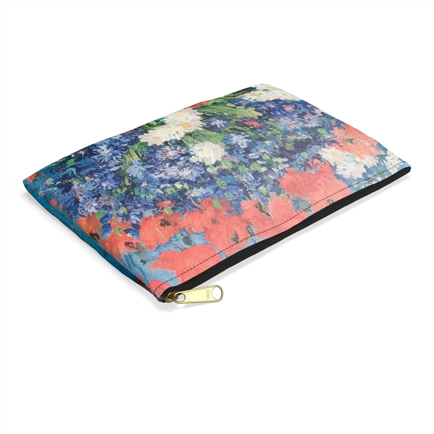 Still life of flowers by Vincent van Gogh - My Dream Large Organizer Pouch with Black Zipper