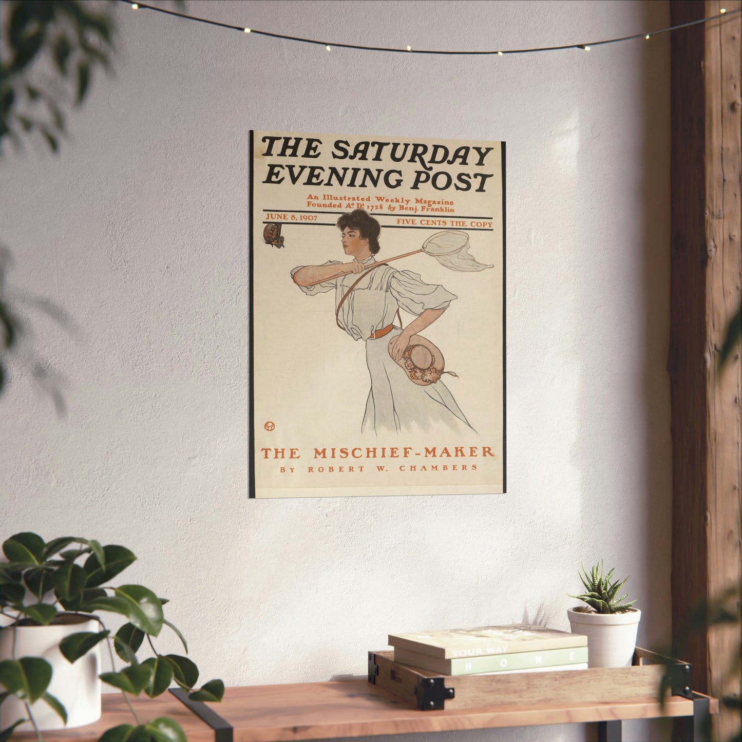 The Saturday evening post, June 8, 1907 High Quality Matte Wall Art Poster for Home, Office, Classroom