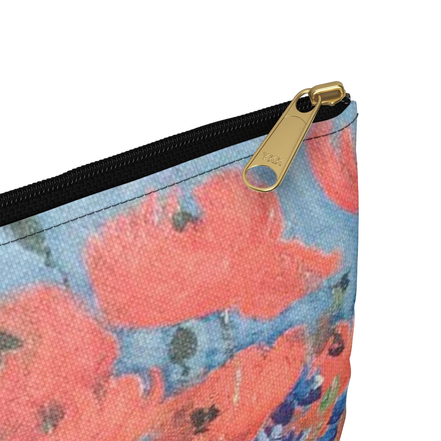 Still life of flowers by Vincent van Gogh - My Dream Large Organizer Pouch with Black Zipper