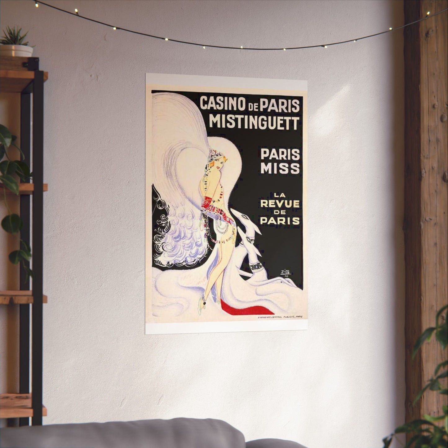 Louis Gaudin - La Revue de Paris 1930 High Quality Matte Wall Art Poster for Home, Office, Classroom