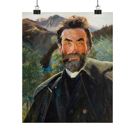 Jacek Malczewski - Portret Stanisława Witkiewicza 1902 High Quality Matte Wall Art Poster for Home, Office, Classroom