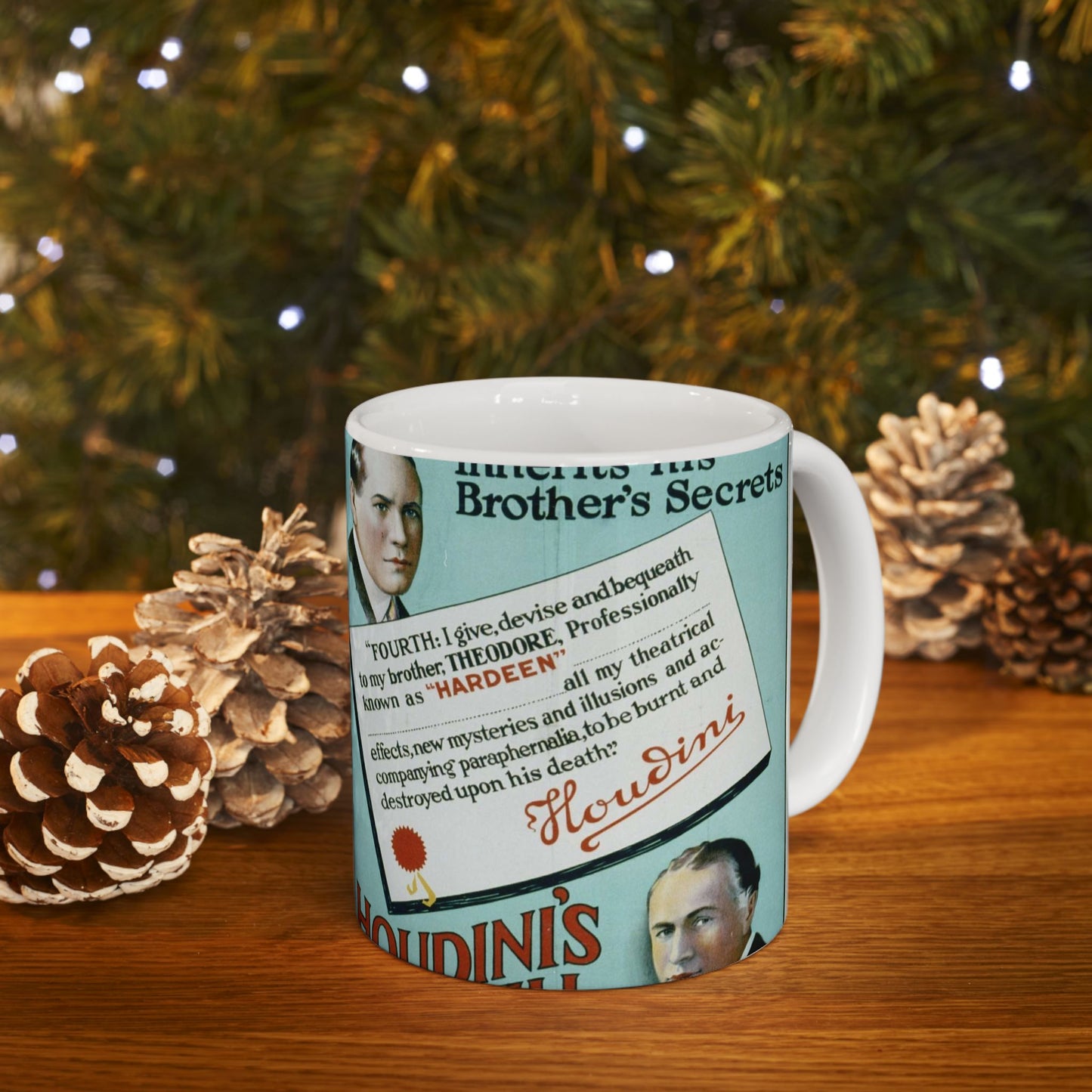 Hardeen inherits his brother's secrets Houdini's will makes possible the continuance of Houdini's master mysteries. Beautiful Novelty Ceramic Coffee Mug 11oz