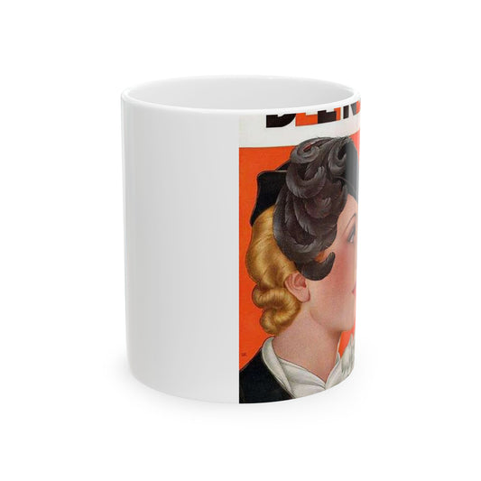 Delineator 1935-03 - Art Deco public domain image Beautiful Novelty Ceramic Coffee Mug 11oz