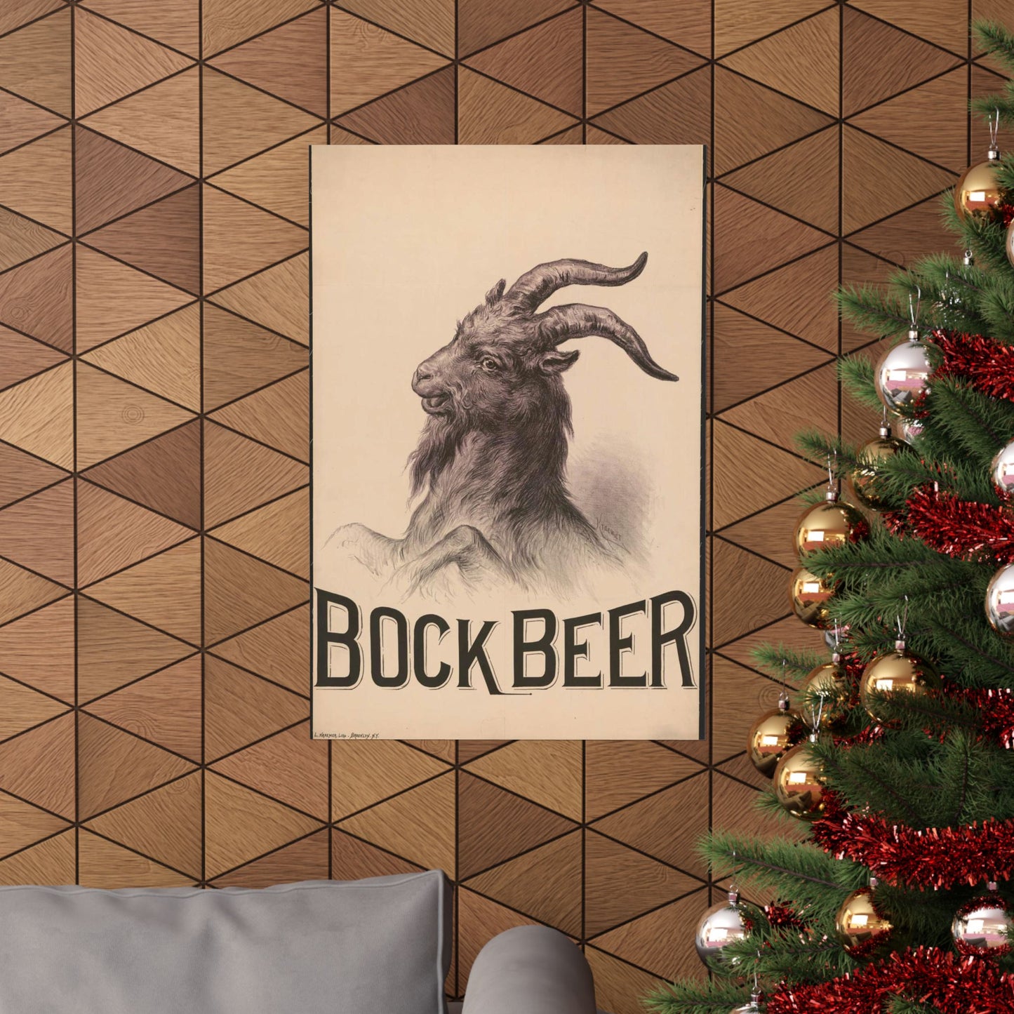 Bock Beer - Print, Library of Congress collection High Quality Matte Wall Art Poster for Home, Office, Classroom