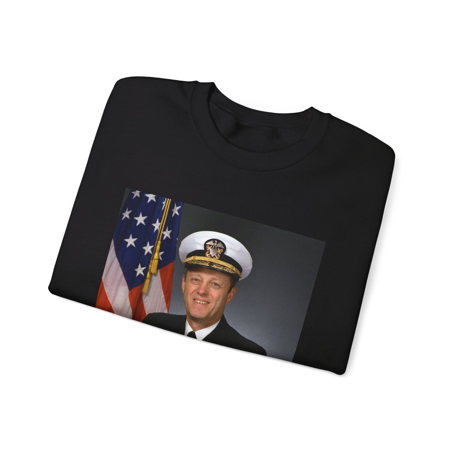 RADM James B. Greene, USN (covered) Black Heavy Blend Adult Crew Neck SweatShirt