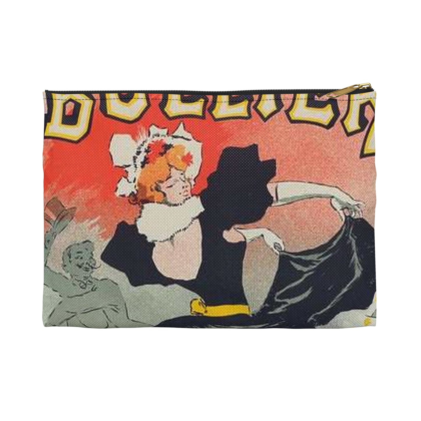 Affiche pour le "Bal Bullier".. Public domain reproduction. Large Organizer Pouch with Black Zipper