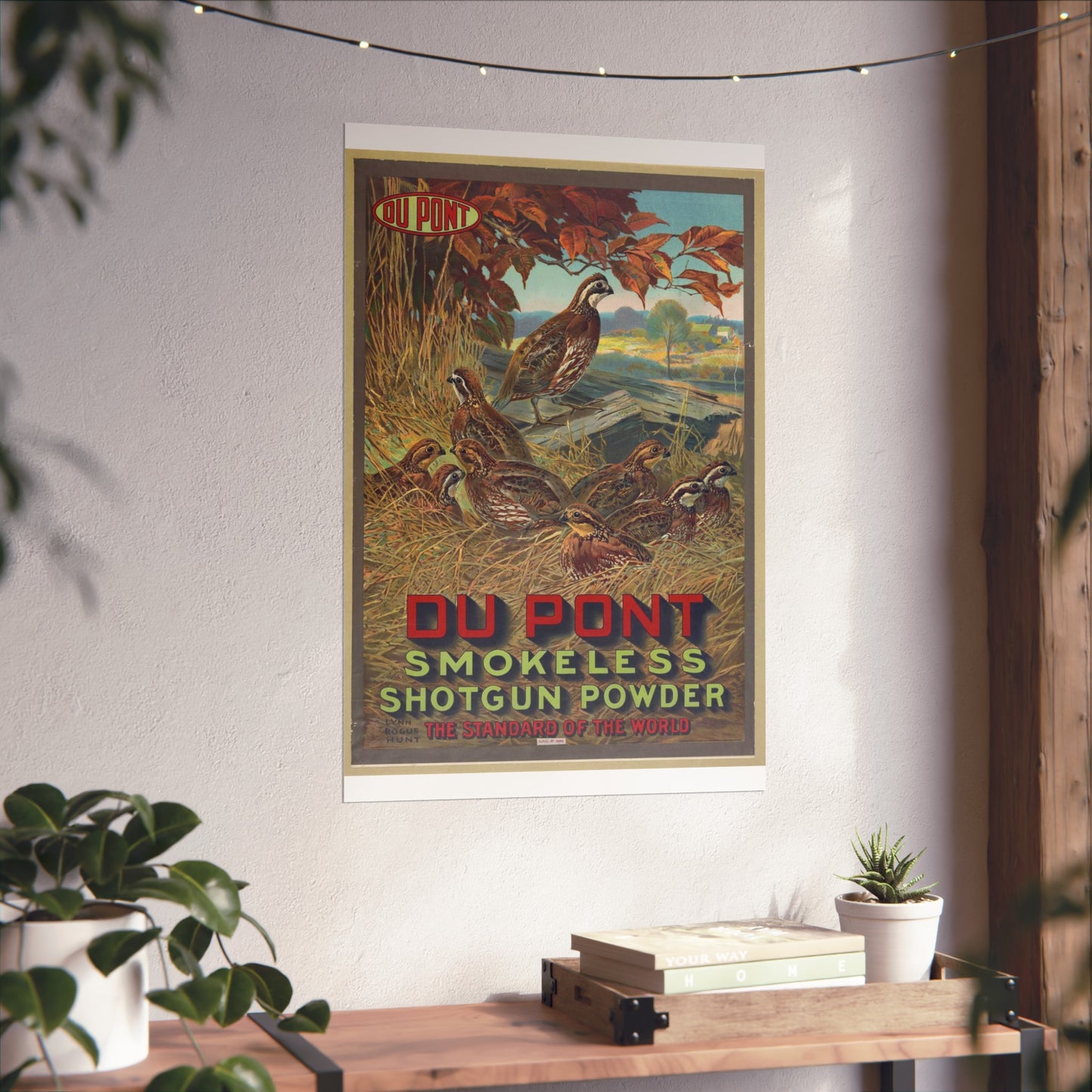 Du Pont smokeless shotgun powder - the standard of the world High Quality Matte Wall Art Poster for Home, Office, Classroom