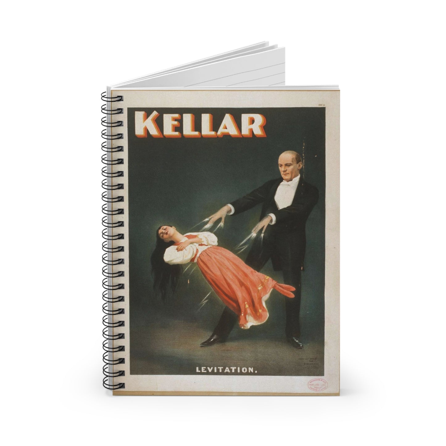 Kellar, American vaudeville and popular entertainment 1870 1920 Spiral Bound Ruled Notebook with Printed Cover