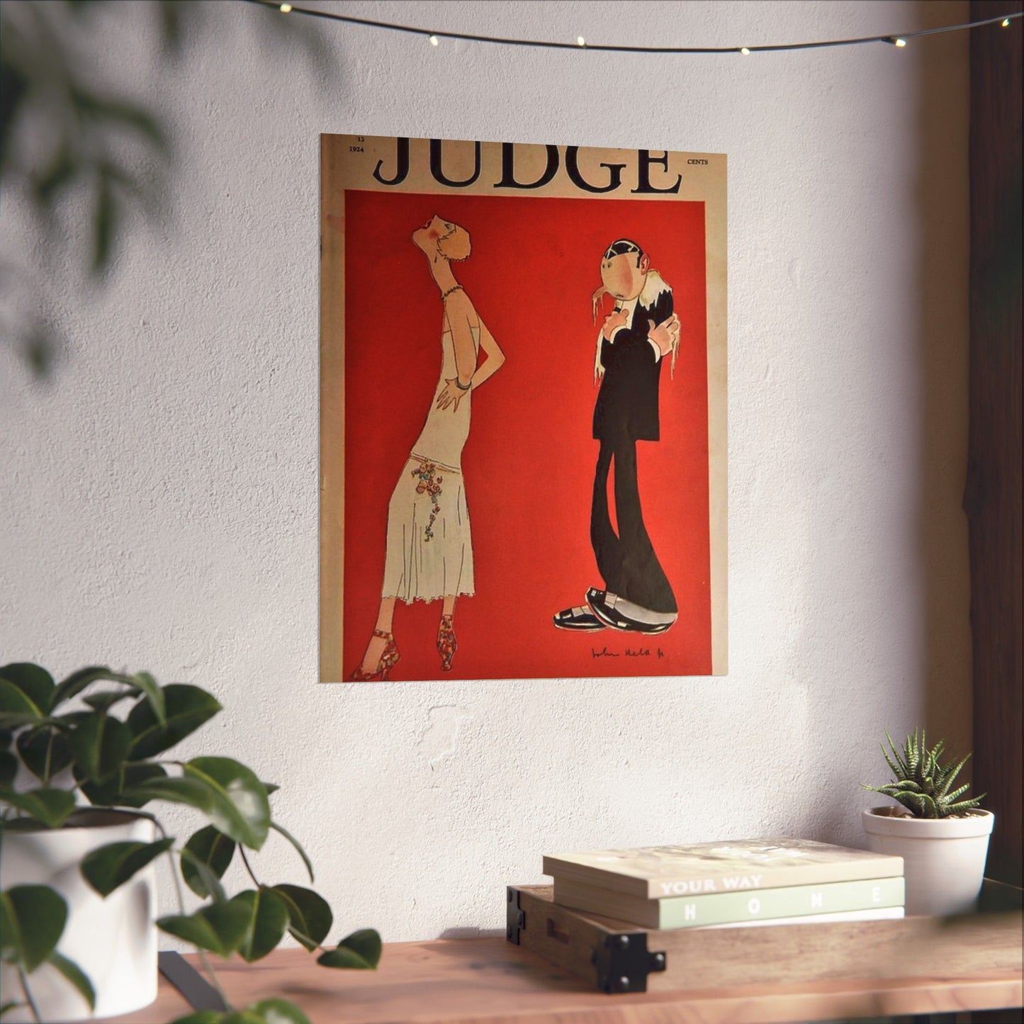 JudgeMagazine13Sep1924 - Art Deco public domain image High Quality Matte Wall Art Poster for Home, Office, Classroom