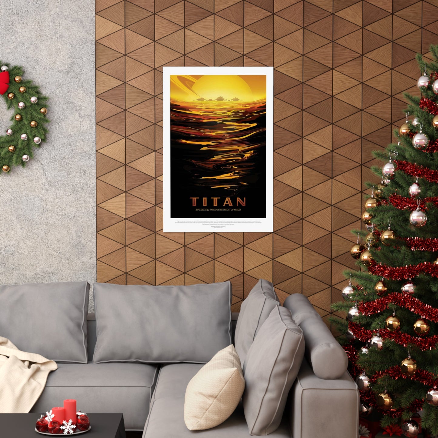 JPL Visions of the Future, Titan High Quality Matte Wall Art Poster for Home, Office, Classroom
