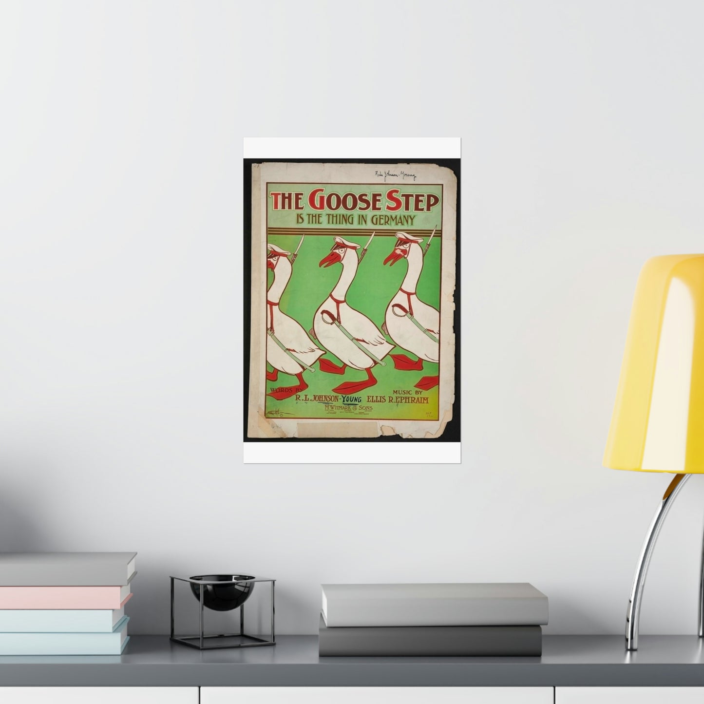 The goose step is the thing in Germany High Quality Matte Wall Art Poster for Home, Office, Classroom