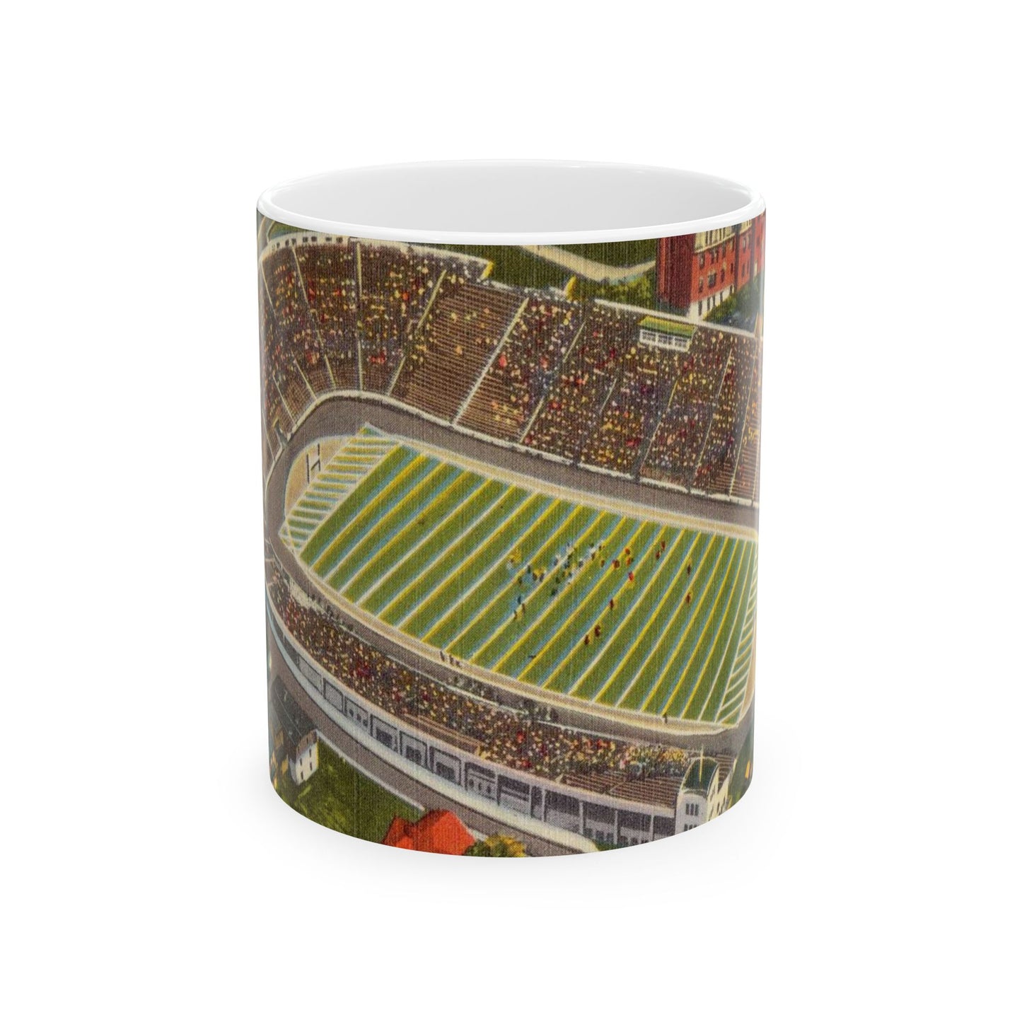 "Mountaineer Stadium," West Virginia University, Morgantown, W. Va. Beautiful Novelty Ceramic Coffee Mug 11oz